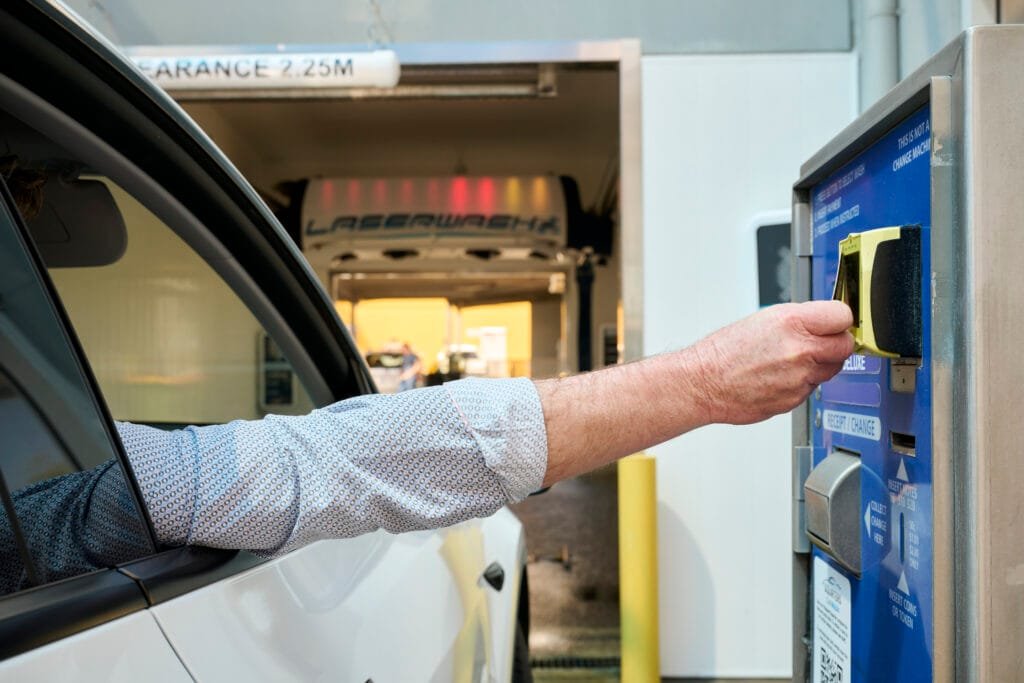 Using Squirters Carwash Loyalty Card